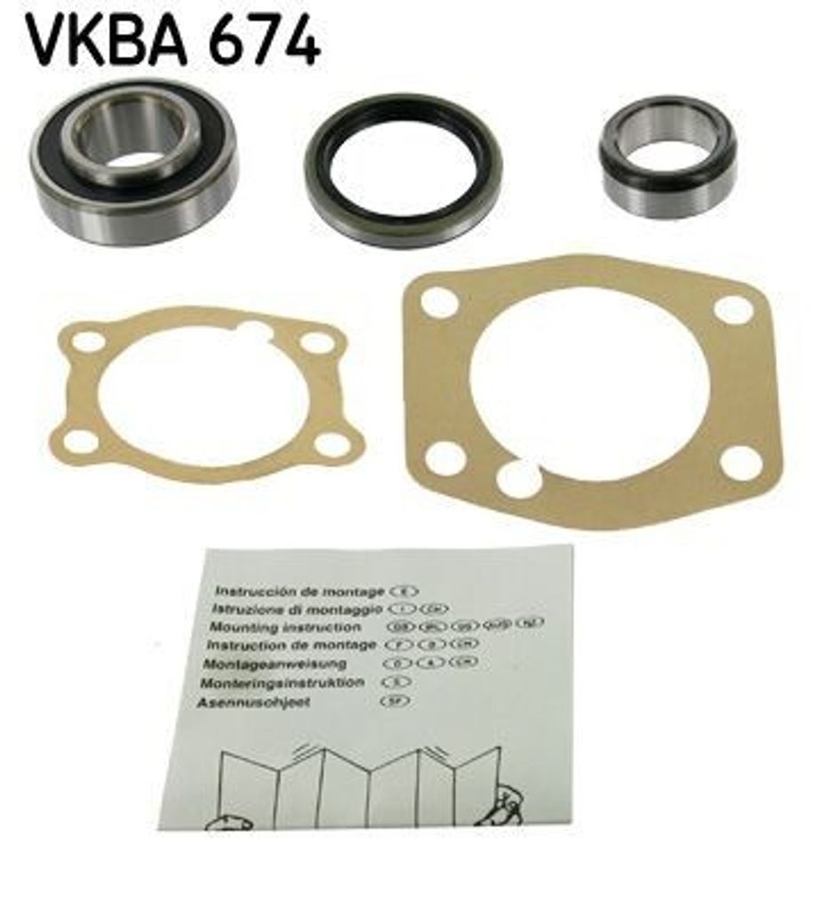 SKF Radlagersatz Hinten für TOYOTA Celica Coupe (A2) 62mm Produktbild 