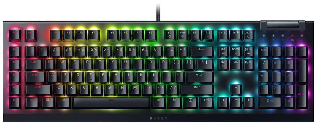 Razer BlackWidow V4 X Green Switches Tastatur Produktbild 