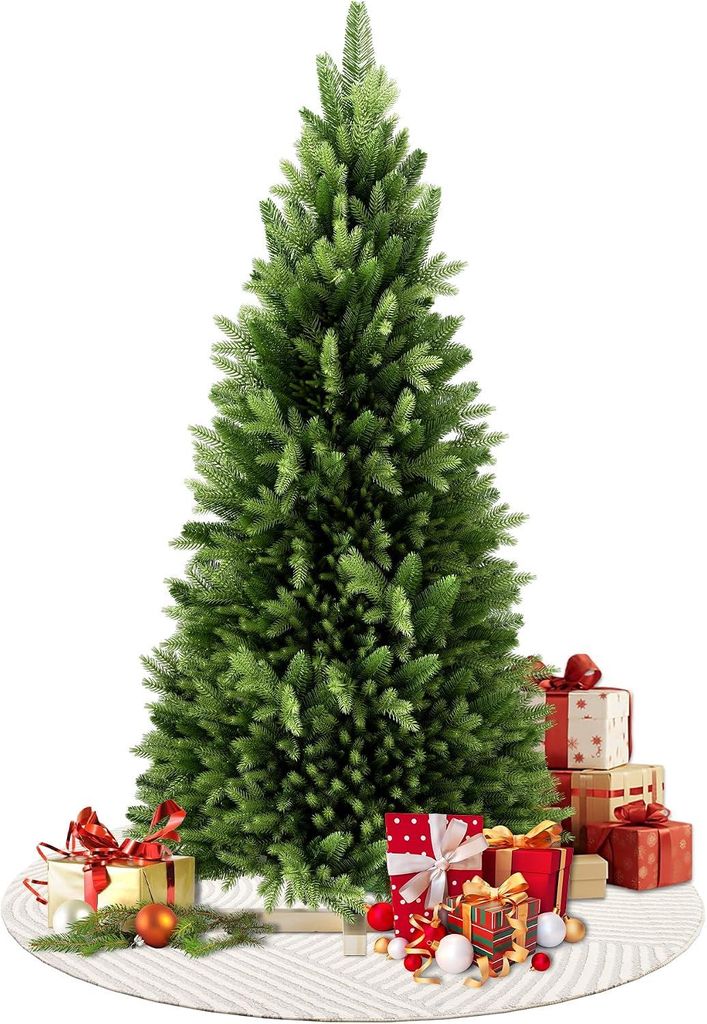 LARS360 Umelý vianočný stromček, výška 150 cm, s dreveným Obrázok produktu 