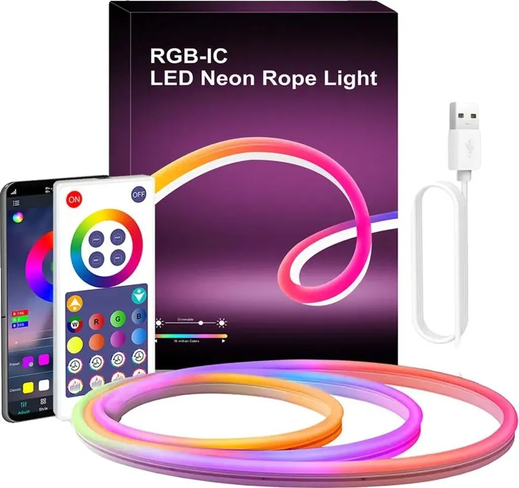 Bande LED Musique Bluetooth 3m avec contrôle Smartphone et App iOS