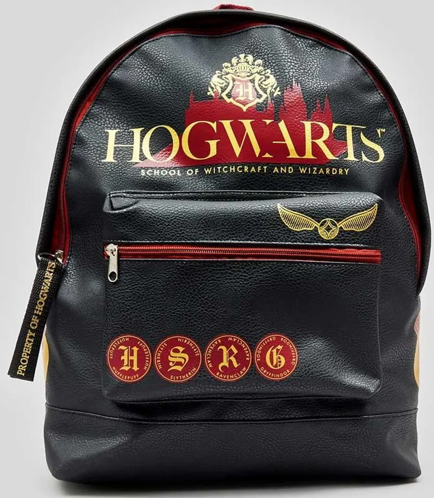 Sac à dos Harry Potter Poudlard Premium noir aux détails colorés