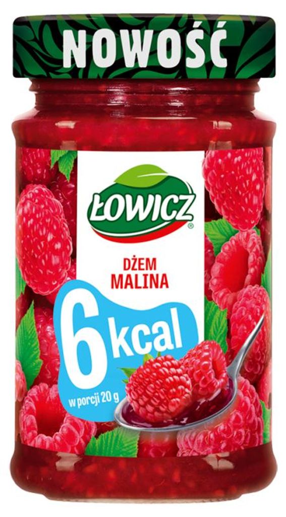 Mermelada de frambuesa de Łowicz, sin azúcares añadidos, Imagen del producto 