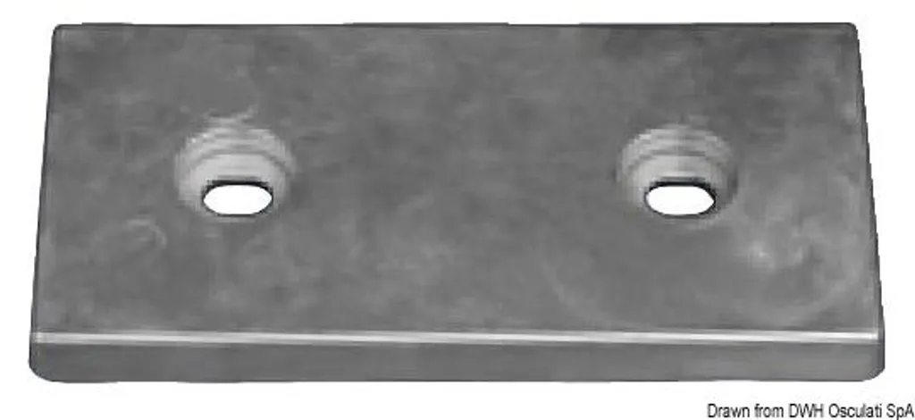 Anode à visser 8000 g - Protection anticorrosion pour coque de bateau