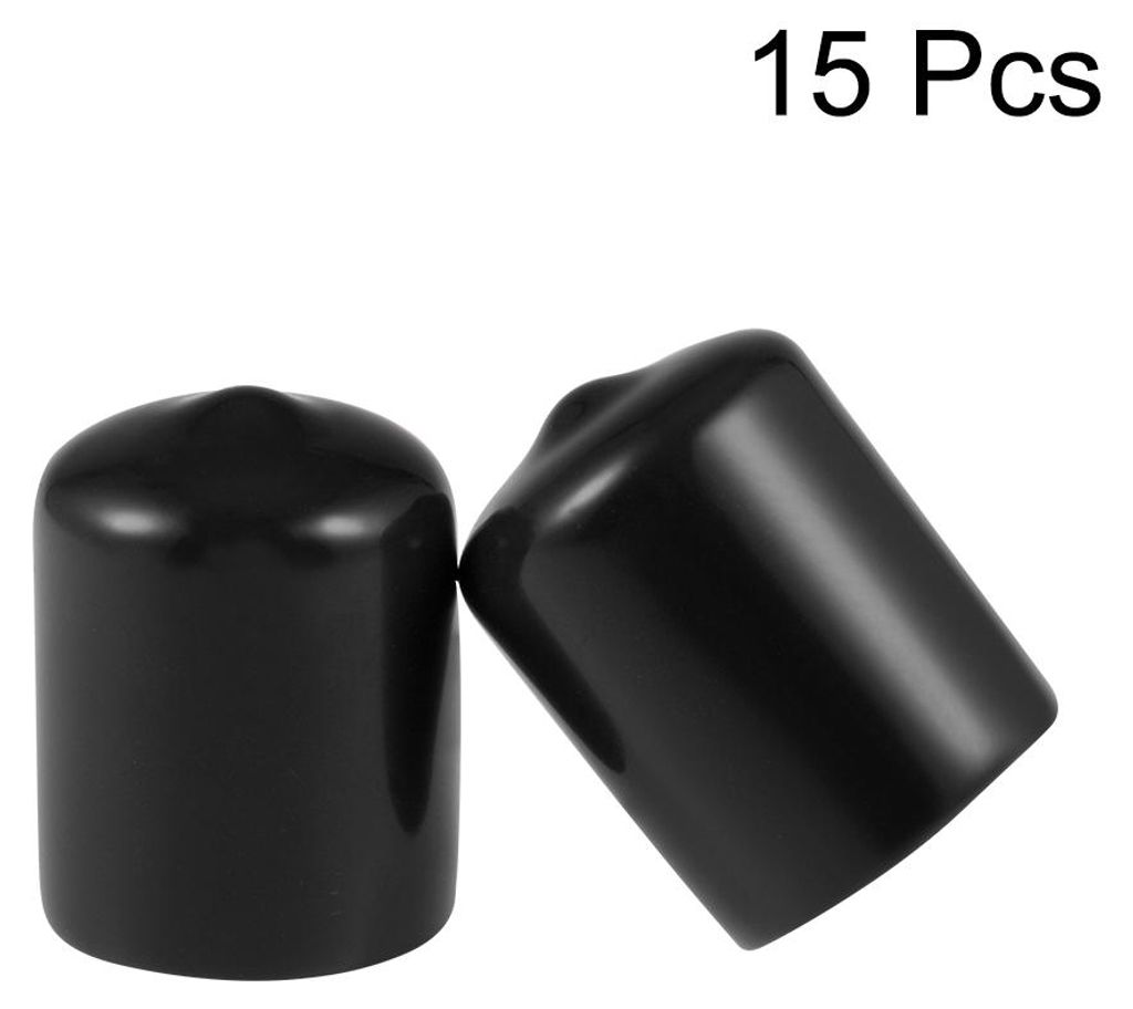 15 Stš¹ck Gummi Endkappen 20mm Innendurchm. Gummikappen Runde Schutzkappen Gummi Abdeckung Stopfen M?belgleiter Bolzen Gewindeschutz fš¹r Schra...