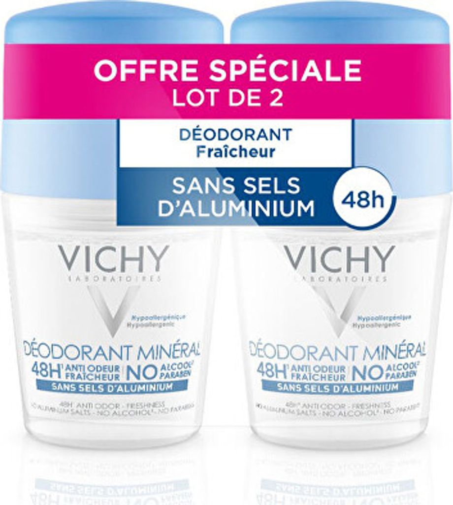 Déodorant minéral à bille 2 x 50 ml Image du produit 