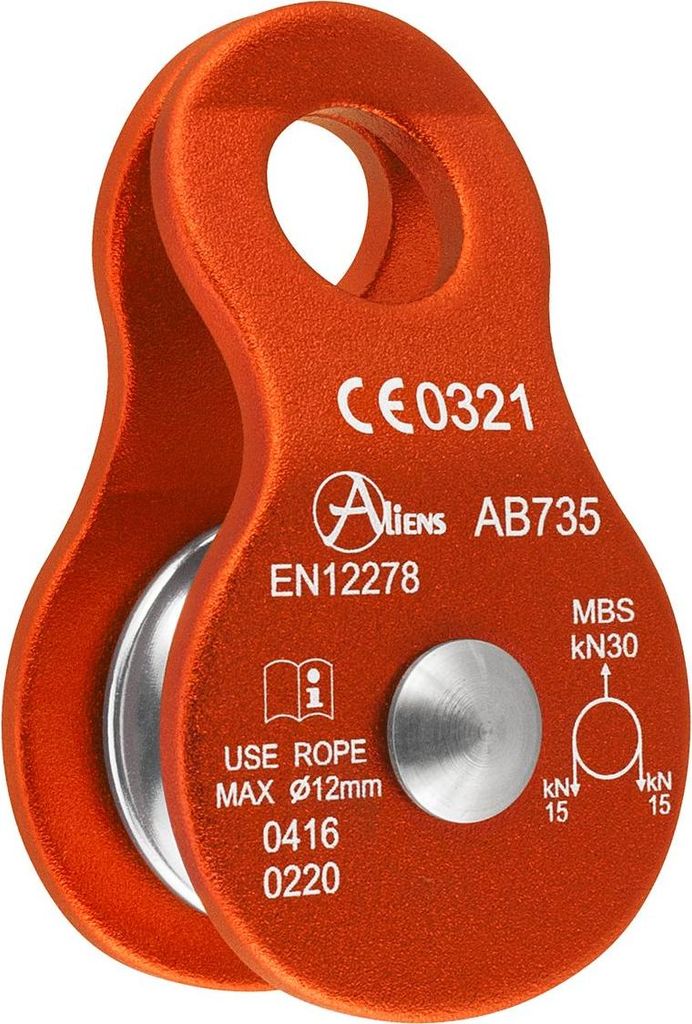 Aliens Umlenkrolle Standard Pulley 30 kN orange