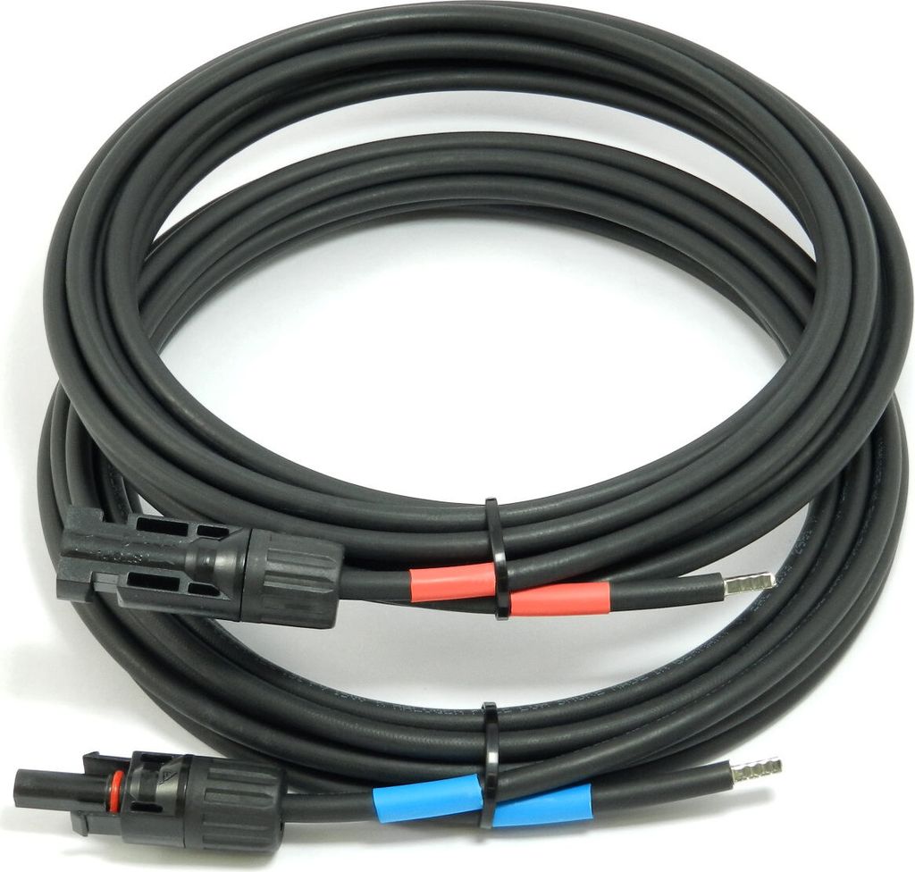 Solarkabel 4mm² Verbindungskabel Laderegler schwarz PVLänge: 10m - 4mm²