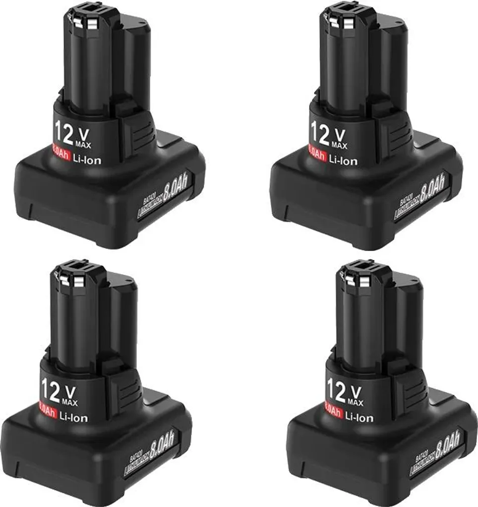 Offerta Shock 4x Batterie 12V 8000mAh | L'energia che serve ora! - 1