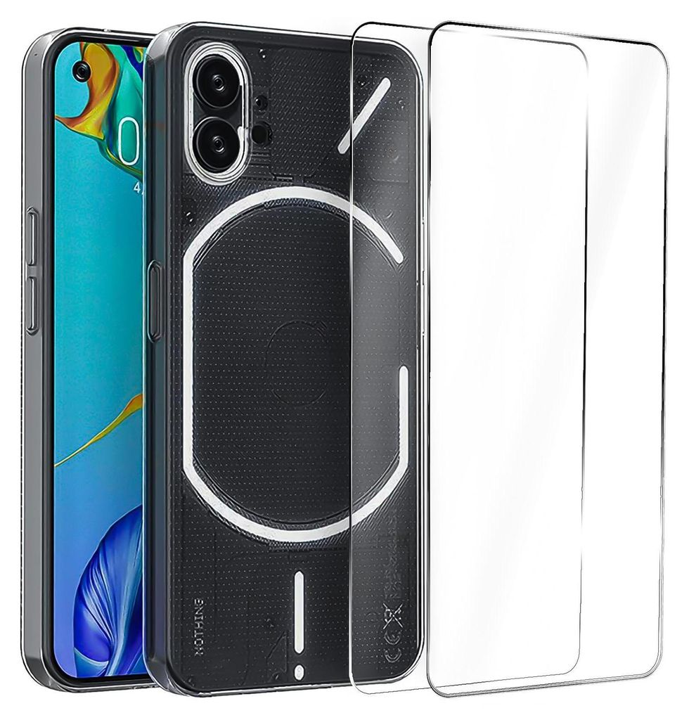 2in1 Schutz Cover Set für das Nothing Phone 2 besteht aus Produktbild 