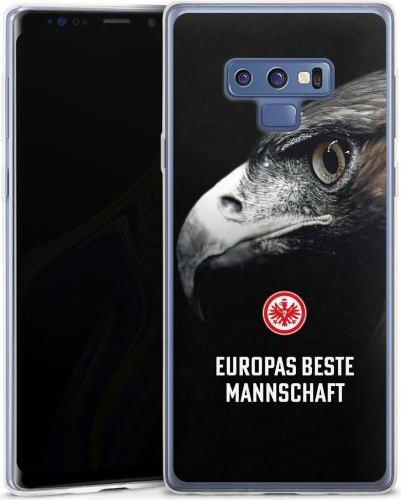 DeinDesign Slim Hülle für Samsung Galaxy Note 9 Silikon Case Ultra Dünn Handyhülle Europameisterschaft Eintracht Frankfurt Offizielles Lizenzp...