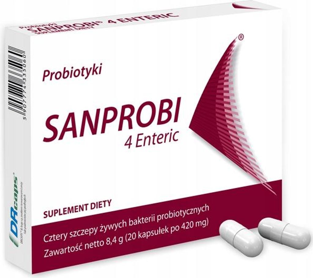 Sanprobi 4 Enteric Probiotic 20 Kapseln Produktbild 