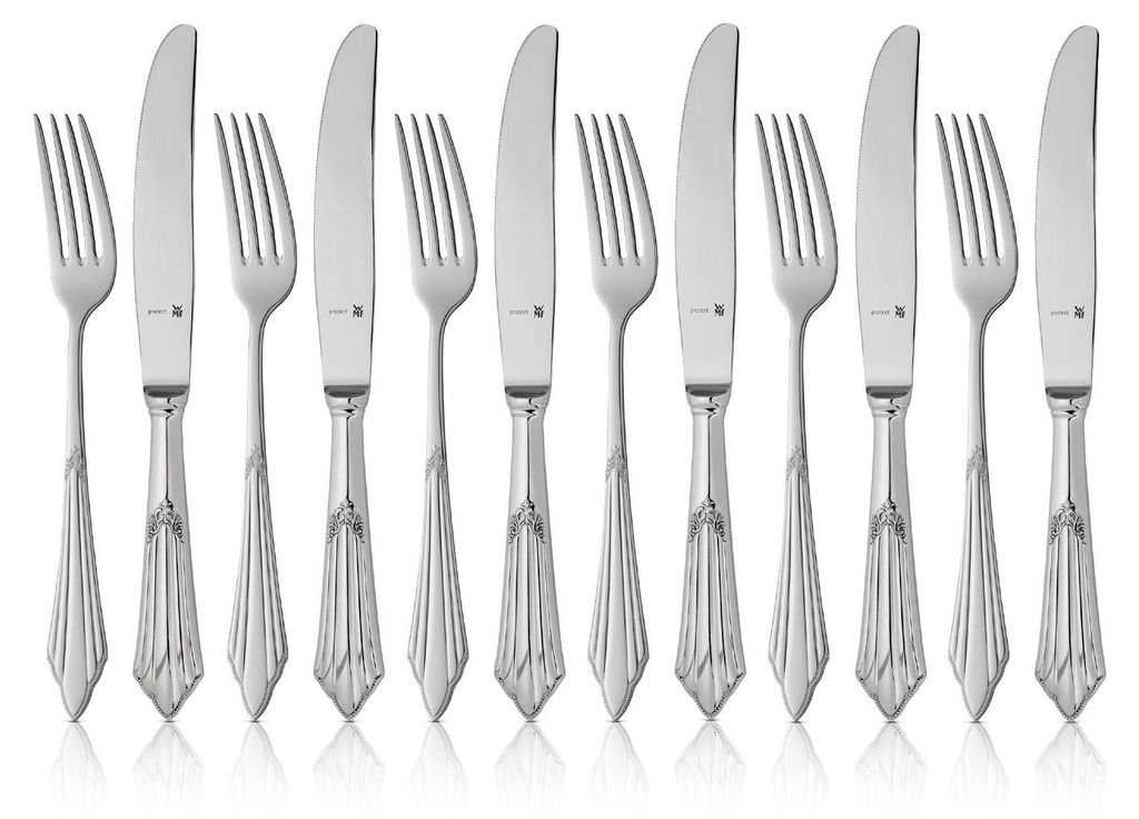 WMF Fächer Dessertbesteck-Set, 12-teilig, Cromargan Produktbild 