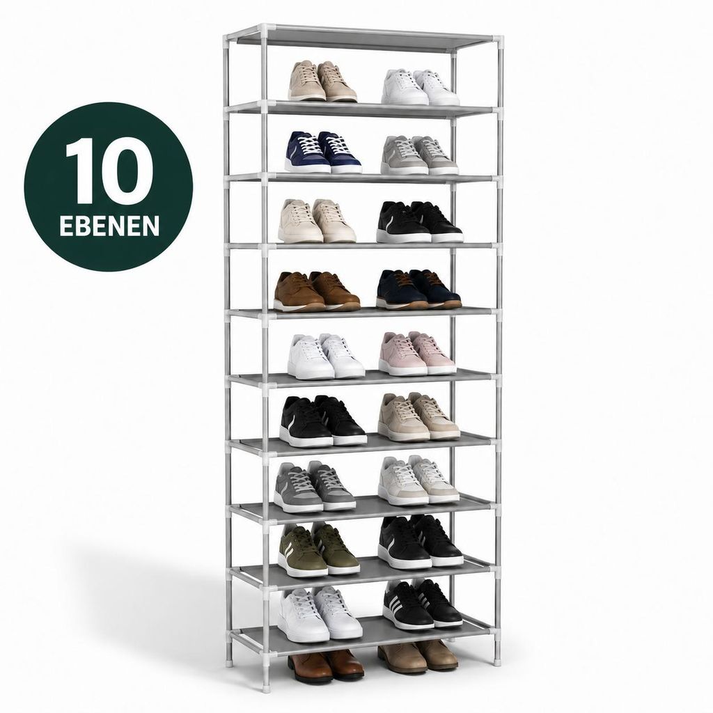 Étagère à chaussures, meuble à chaussures, support à Image du produit 