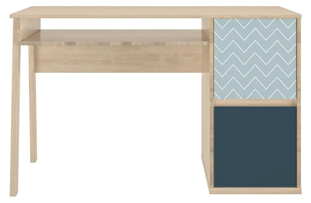 Grand Bureau de Travail Larvik avec Rangements Fermés Style Nordique