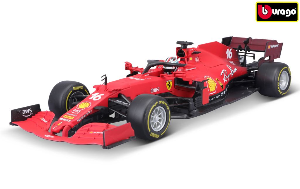 Bburago 1:18 Ferrari Racing - SF21 - #16 Charles Leclerc Image du produit 