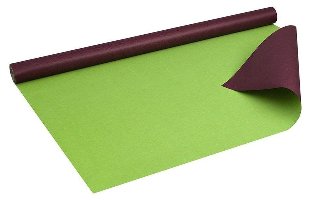 Geschenkpapier Aubergine und Limette, 0,80 x 10 m, Produktbild 