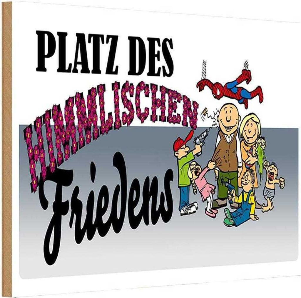 vianmo Holzschild 20x30 cm Platz des himmlischen Friedens Dekoration
