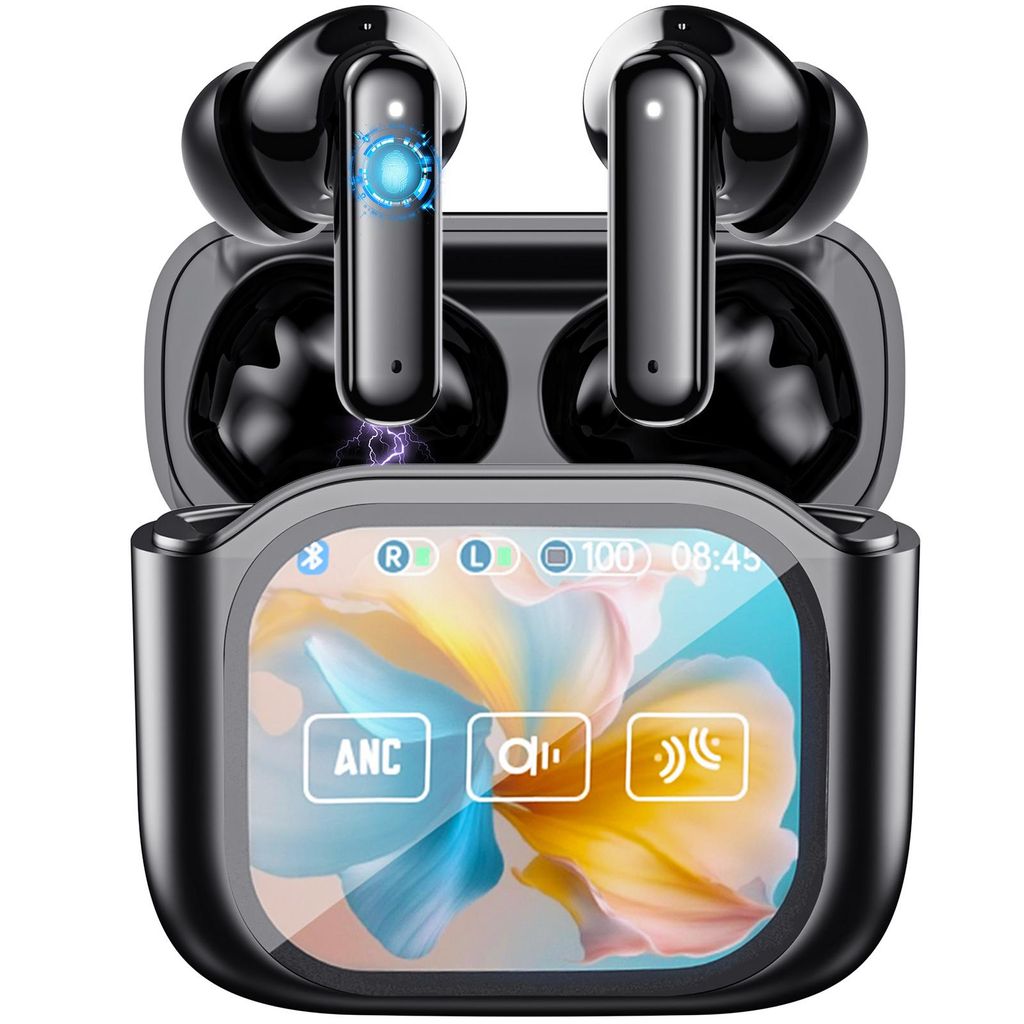 KI Übersetzer Kopfhörer ,Übersetzer Kopfhörer,Translator Earbuds AI Übersetzungs Earbuds, ANC, 300mAh Case, 155 Sprachen,EQ-Soundmodi