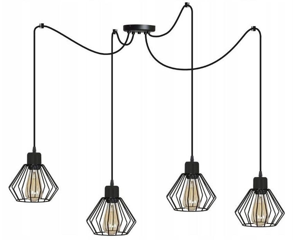 Spinnen Kronleuchter LOFT Diamant – Moderne Pendelleuchte als Hängelampe