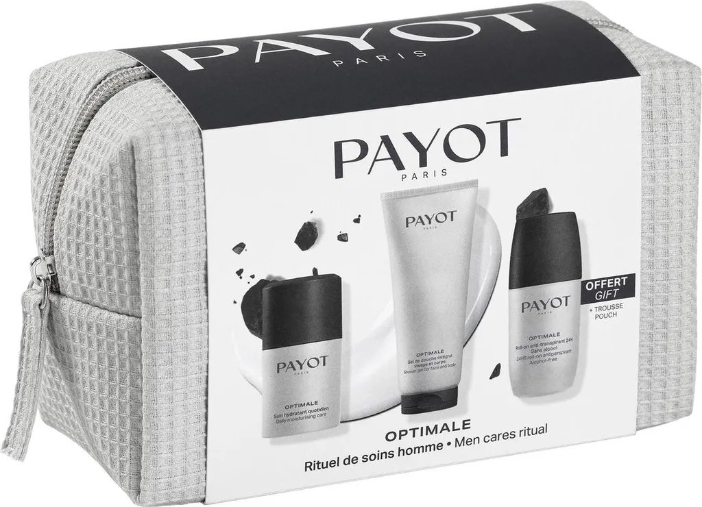 Set de toilettage Payot OptiMale 3 pièces : Énergie et fraîcheur minérale