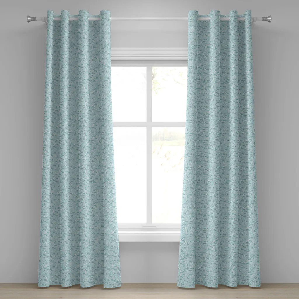 Tenda Astratta ABAKUHAUS 280x175 cm Occhielli Stile Vittoriano Chic - 1