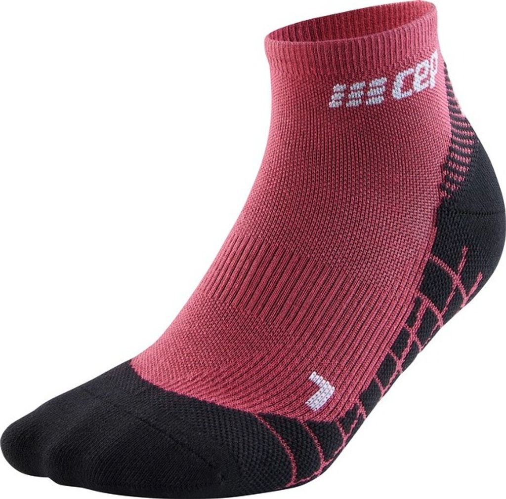 CEP light merino socks, hiking, low cut, berry berry IV