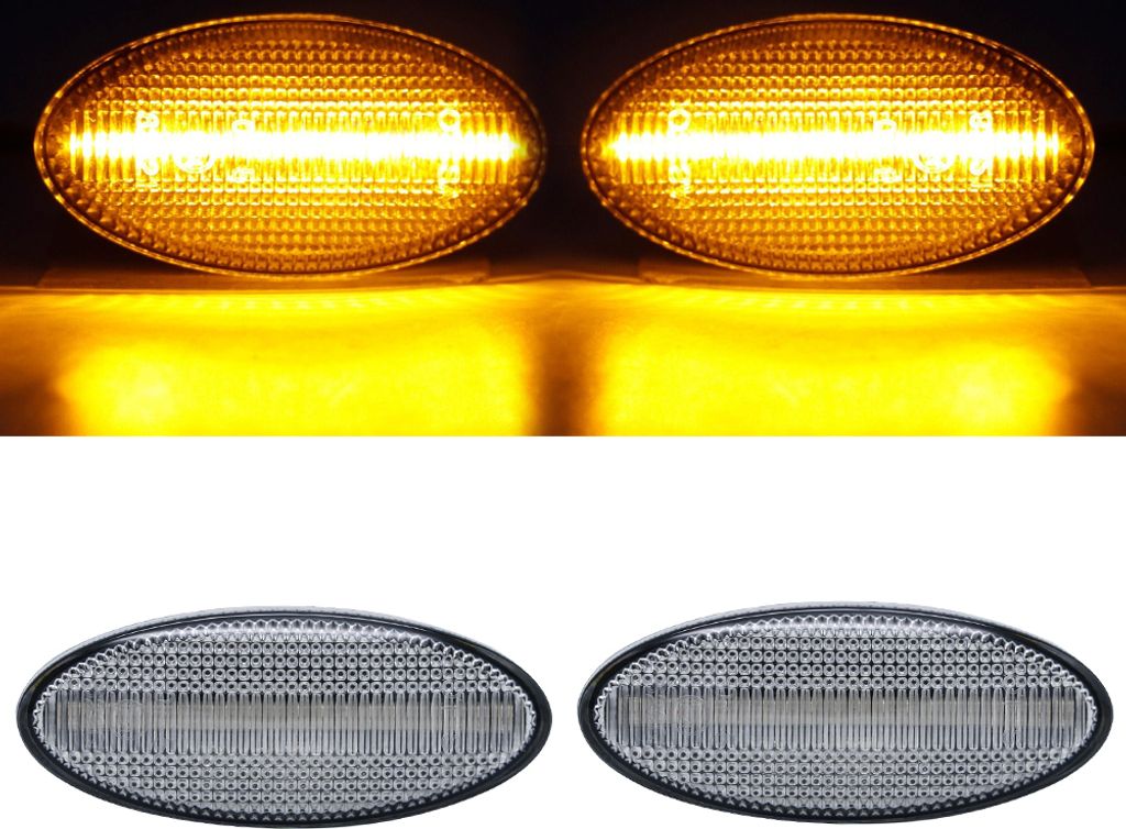 2x LED boční blinkry ve stříbrné barvě SET pro Opel Vectra Obrázek produktu 