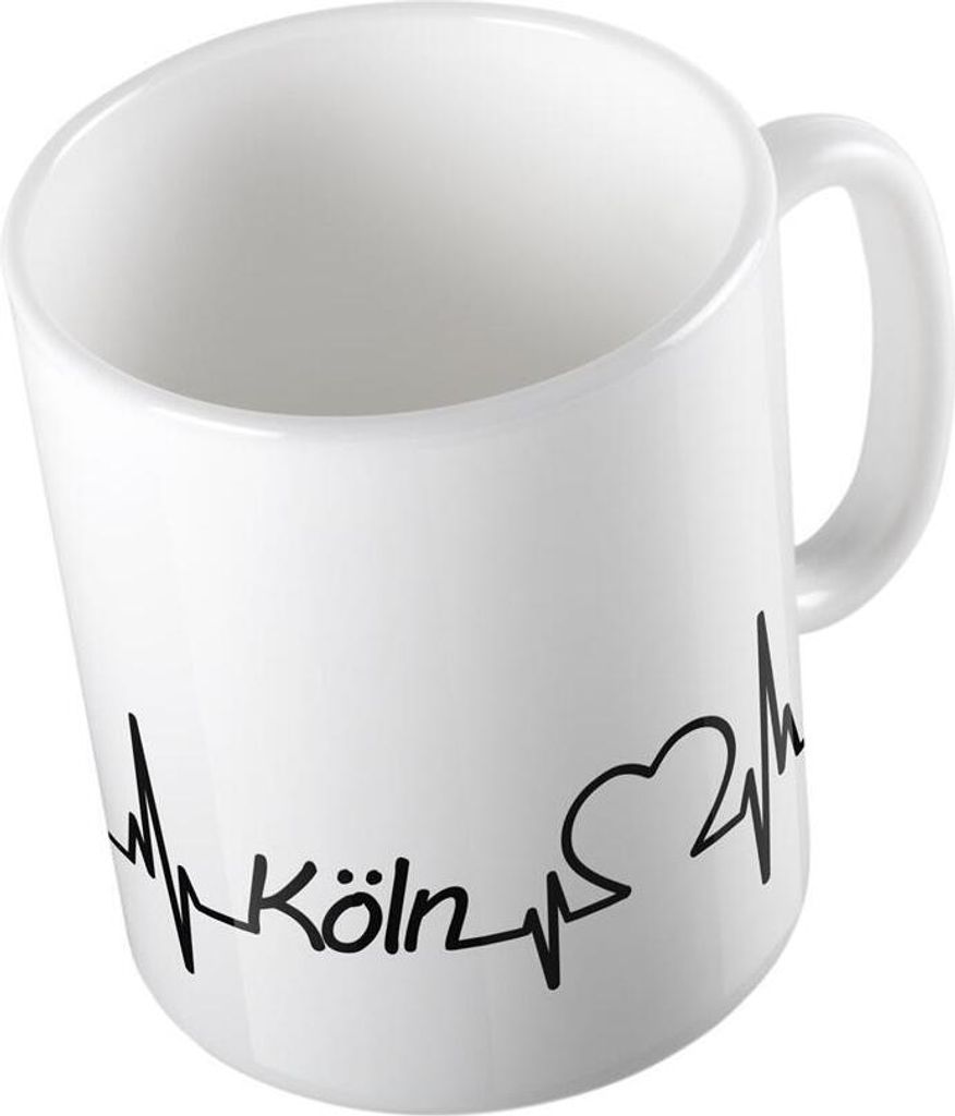 Huuraa Kaffeetasse Köln NRW Geschenk Tasse Weiß 330ml Köln NRW Präsent