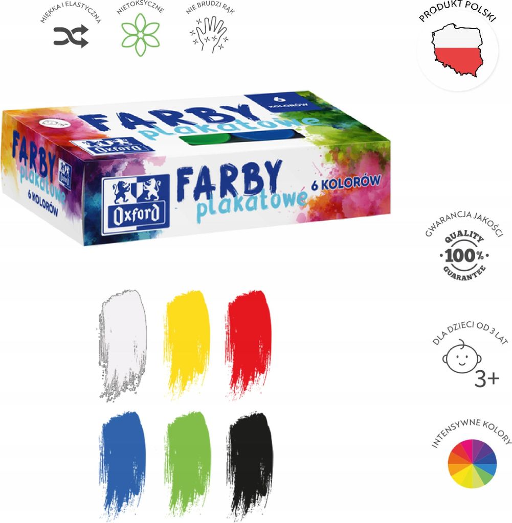 PLAKATFARBEN 20 ml 6 FARBEN OXFORD 400167103
