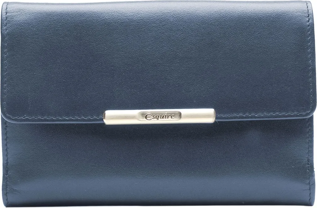 Portafoglio Esquire Helena Blu Navy: L'Accessorio Must-Have in Pelle