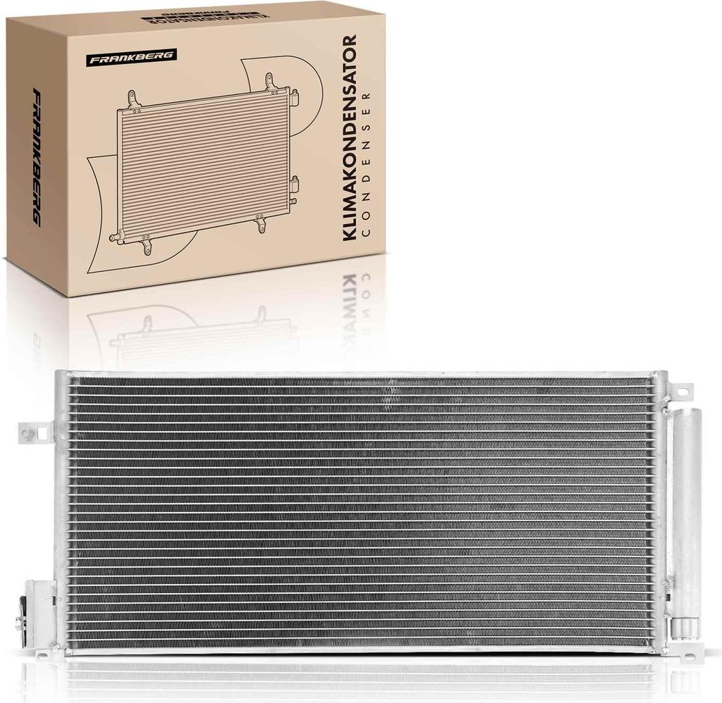 Frankberg 1x Kondensator Klimaanlage für Opel CorsaD Fiat Bravo Punto Lancia Alfa Romeo