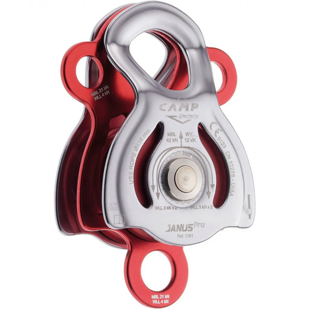Poulie Janus Pro Camp Double à Haut Rendement pour Mouflage de Secours