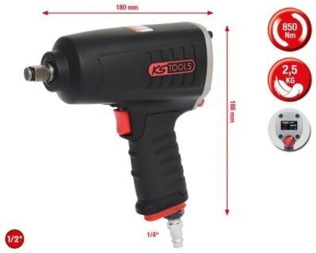 KS TOOLS 515.1489: Bussola Torsionale 36mm XL 1" - Sicurezza 600Nm - 4