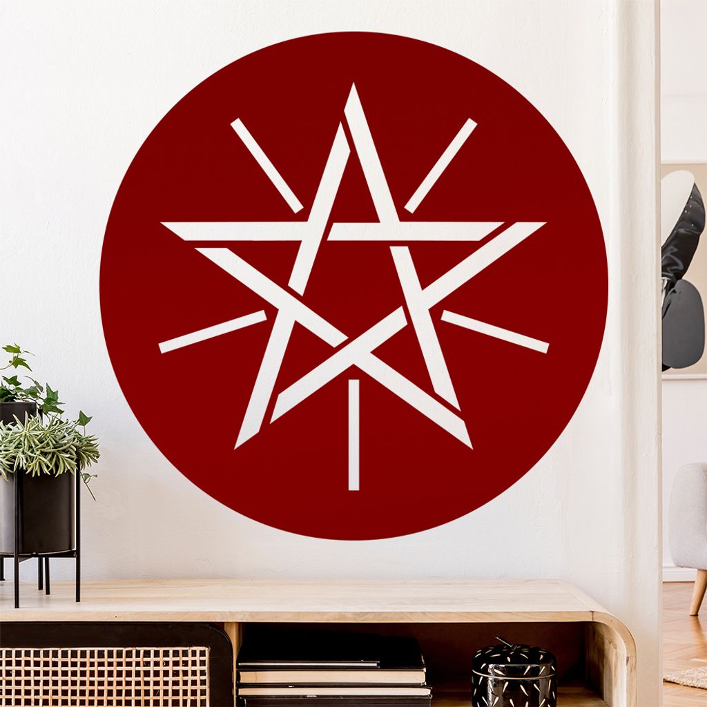 Äthiopien Wappen Wandtattoo Wandaufkleber Wall Sticker - Dekoration, Küche, Wohnzimmer, Schlafzimmer, Badezimmer