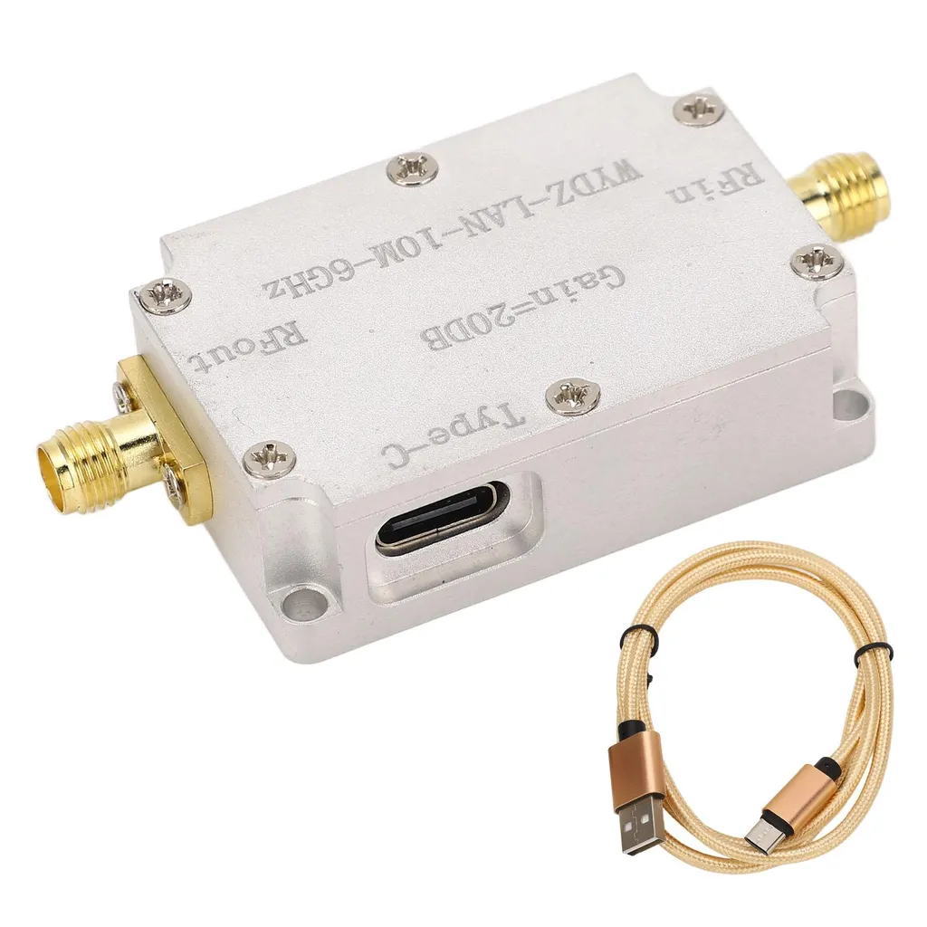 Amplificatore RF LNA 10M-6GHz 20dB Guadagno - Ricevitore Low Noise Radio FM