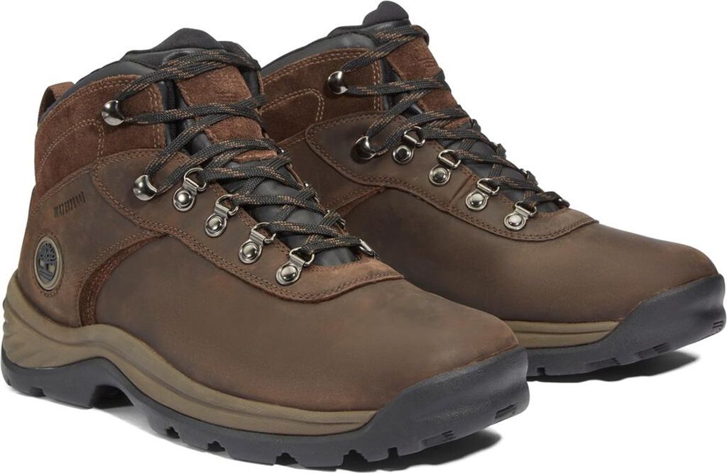 Timberland Flume Mid WP Boot Waterproof - Herren Winter Stiefel Schuhe Leder Braun TB118128-242 , EU 41 US 7.5