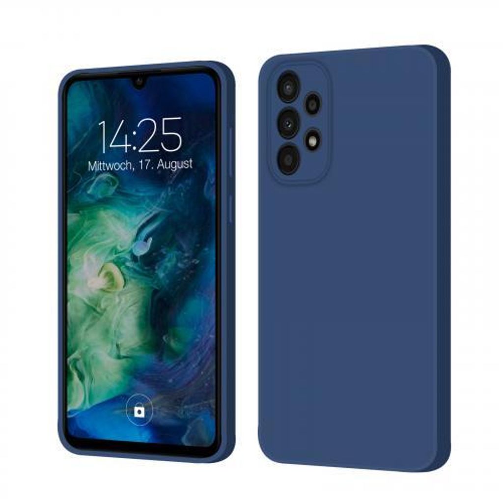 Liquid Silikon Hülle Für Smartphones - Farbe: Blau - Produktbild 