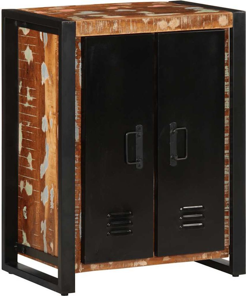 Sideboard Mehrfarbig 55x35x70 cm Altholz Massiv