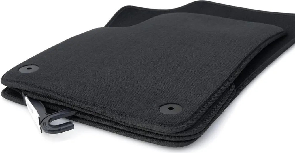 Tappetini VW Up in Velours Neri - 4 Pezzi con Fissaggio Originale