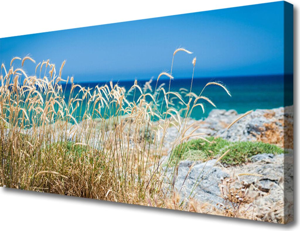 Tulup Leinwand-Bilder 100x50 Wandbild Canvas Kunstdruck Strand Landschaft