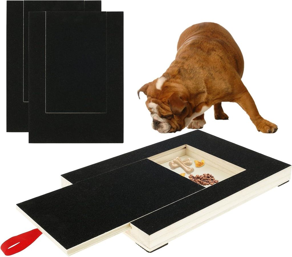 Kratzbrett für Hunde - Nagelpflege - 35 x 25 cm - quadratisch