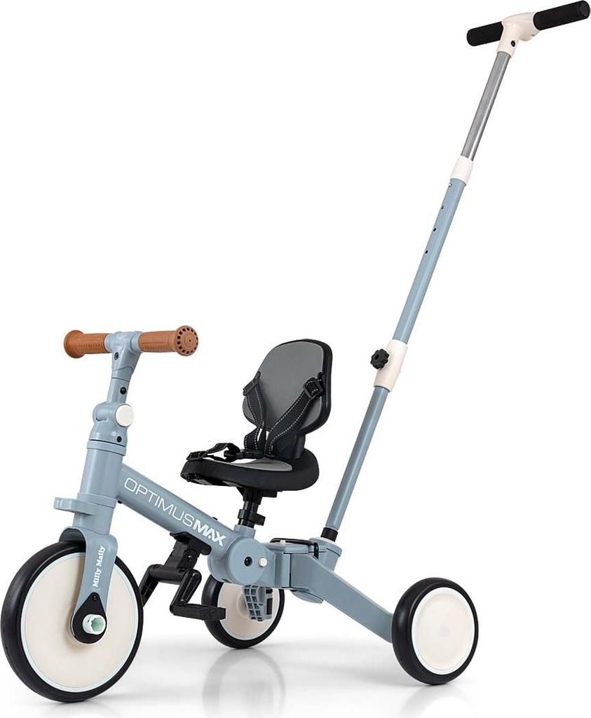 Milly Mally Optimus Max 5in1 triciclo con barra di guida Immagine del prodotto 