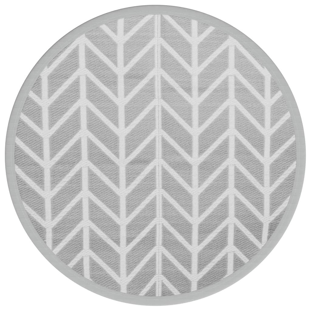 Outdoor-Teppich ARAKIL Grau Ø120 cm PP