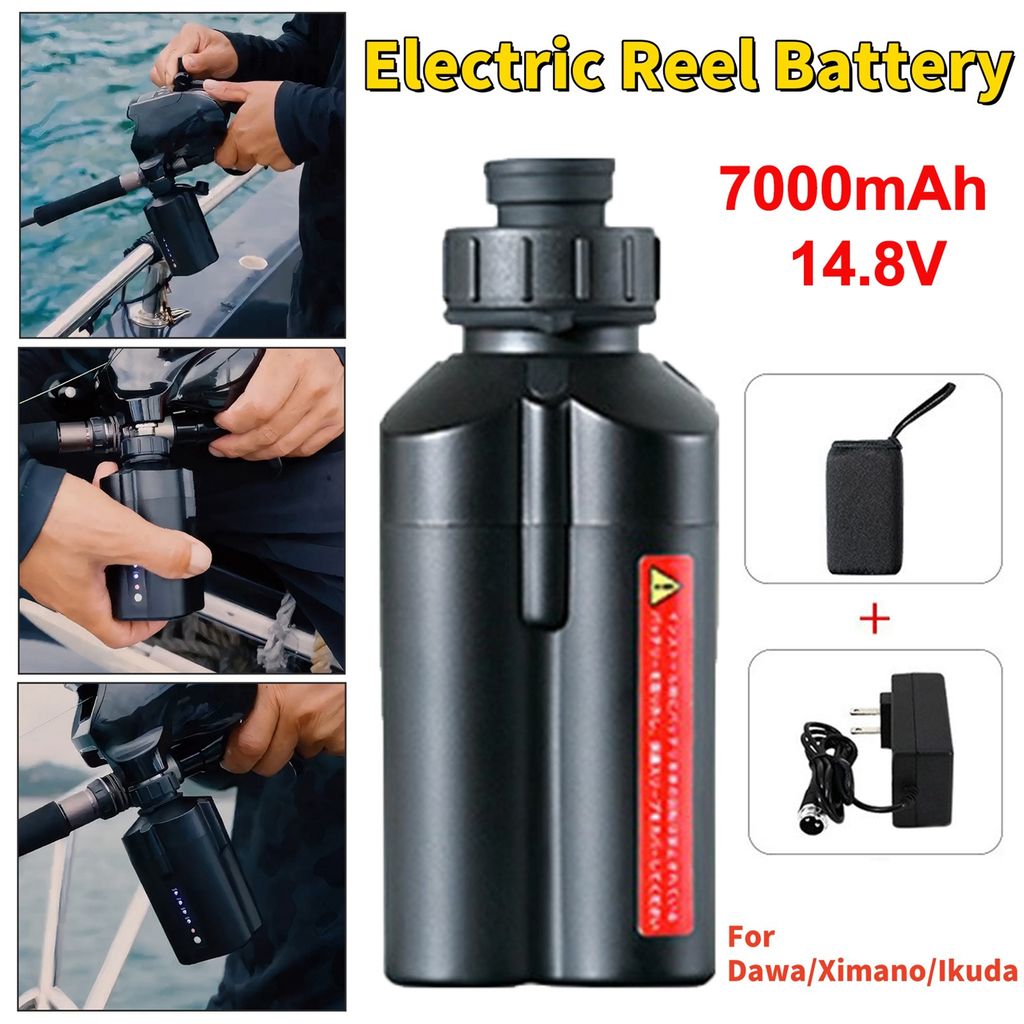 14,8 V 3500 mAh Akku für elektrische Angelrollen, für Daiwa 600MJ, G300j/L, Shimano Beastmaster 9000 6000 601DH, Akku für Power Assist-Rollen zu...