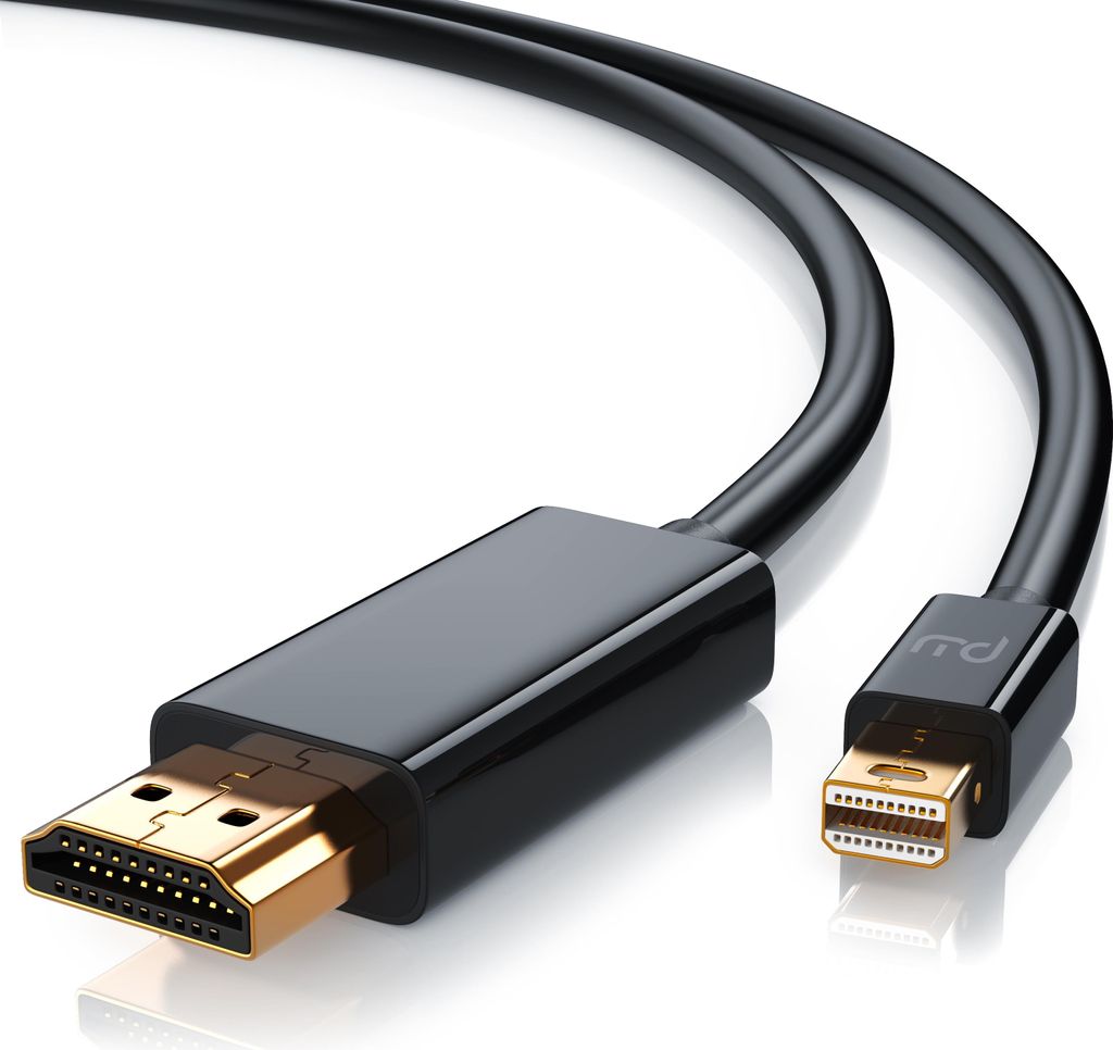 Primewire Mini DisplayPort zu HDMI Typ A Audio- & Video-Kabel, 4K miniDP UHD 2160p Adapter / Konverterkabel - 1m