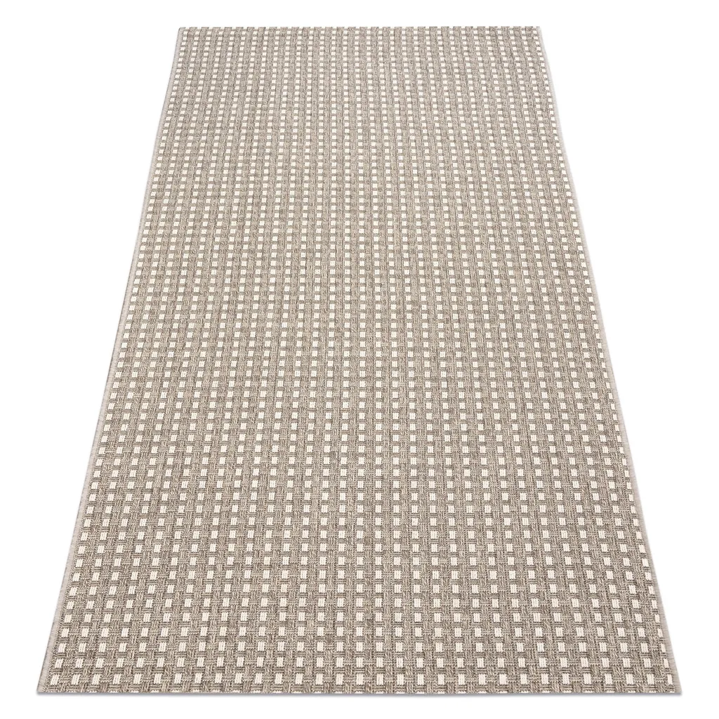 Tapis de couloir SIZAL BOHO beige antistatique et facile d'entretien