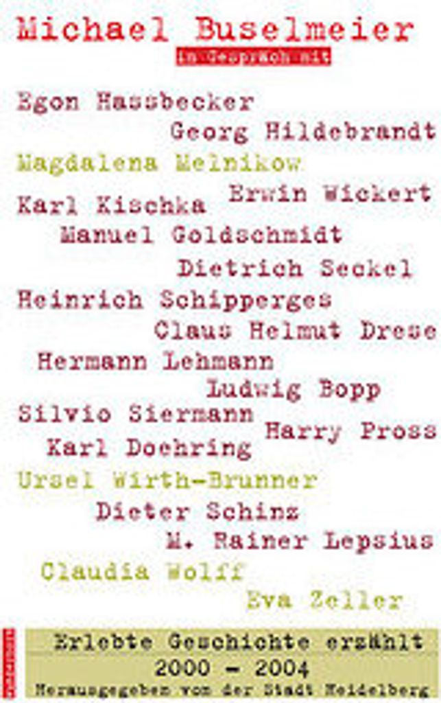 Erlebte Geschichte erzählt 2000-2004