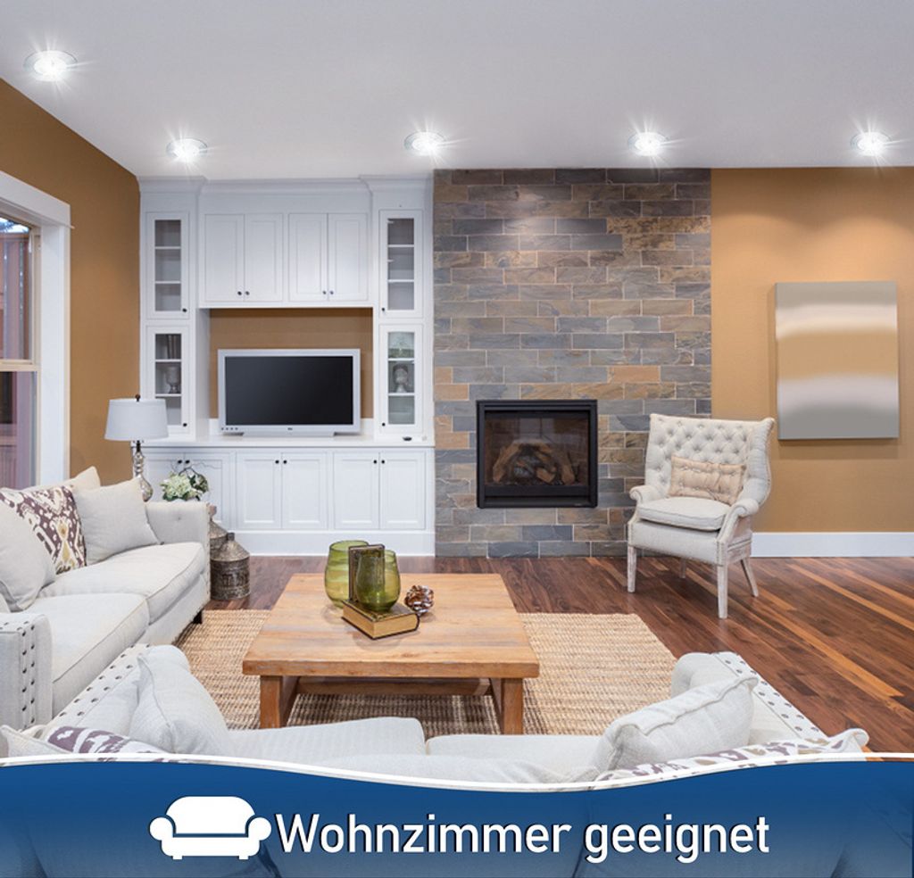 Jiubiaz 20er LED Einbaustrahler Deckeneinbauleuchte Set Produktbild 7