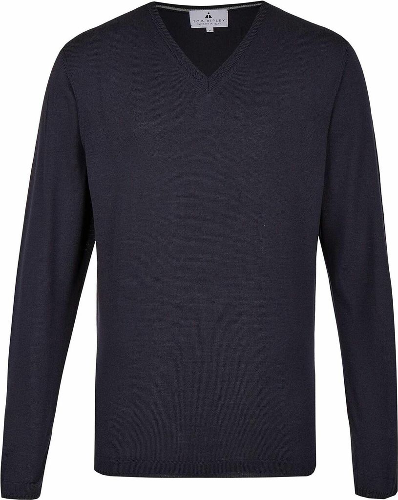 Fine knit H V neck sweater H2DRY-K-