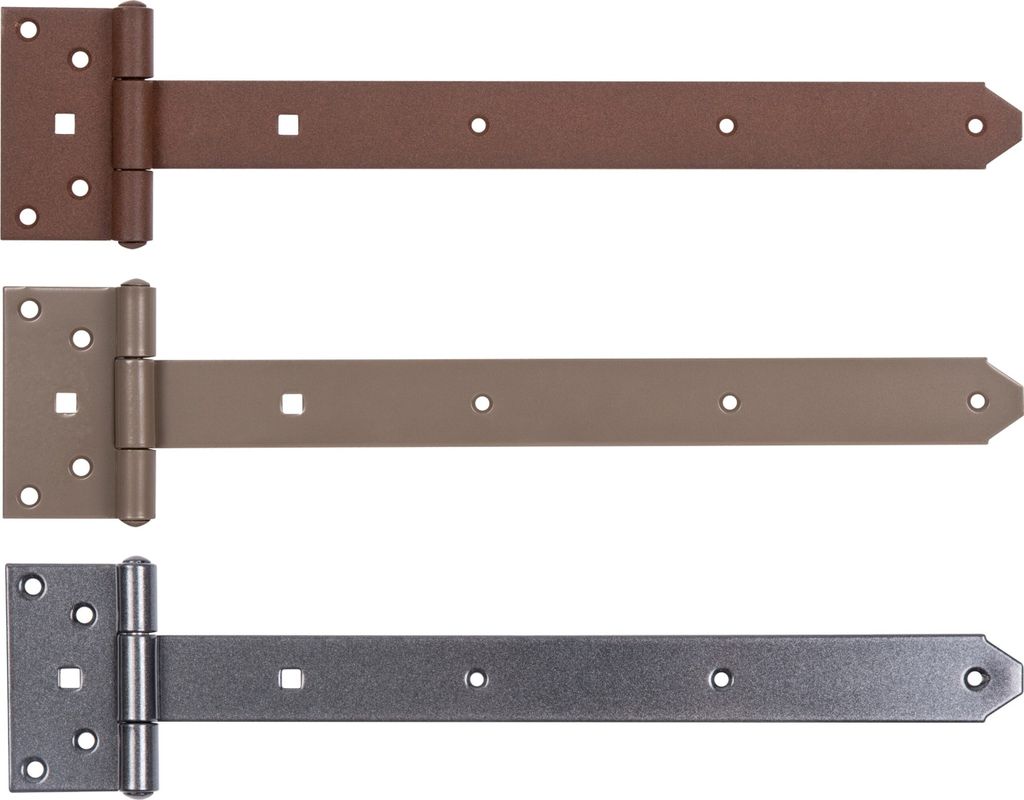 Alberts 821289 DURAVIS Kreuzgehänge, mit vernietetem Stift, perlbeige duplexbeschichtet RAL 1035, Band 391 x 40 mm, Scharnier 59 x 103 mm, 6er Set